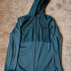 Under Armour Men's Teal Full-Zip Hooded Performance Jacket